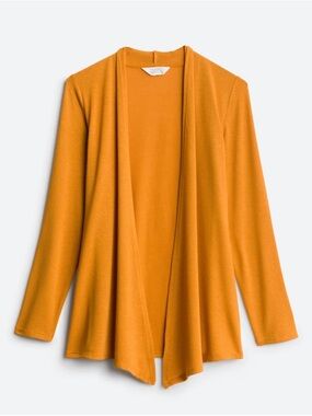 Market & Spruce Open-Front Cardigan Sweater - Mustard